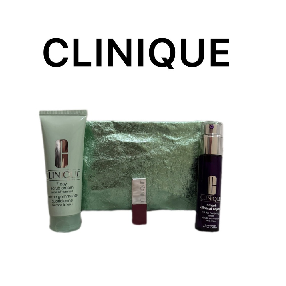 NEW CLINIQUE Skin Care/Lipstick & Cosmetic Bag